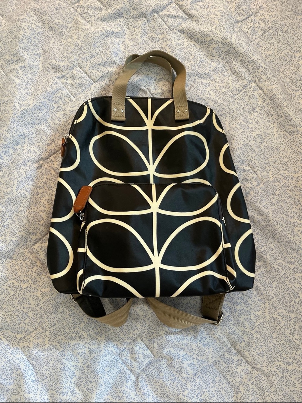 Orla kiely stem backpack licorice